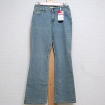 水色ヴィンテージ風デニムパンツ【L】