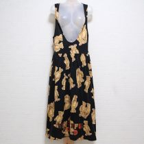 黒リボンくまカットソージャンパースカート