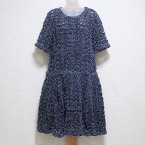 紺デニム創作リボンワンピース【4(11号)】