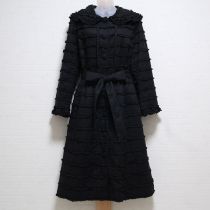 黒ピコフリルローンコート