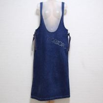 紺ロゴデニムジャンパースカート
