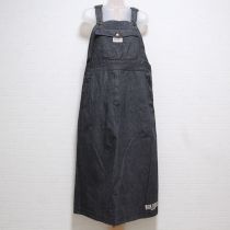 黒ロゴデニムサロペットスカート