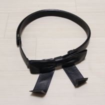 黒リボンモチーフベルト