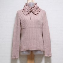 ピンクタートルセーターティペット付き【M】
