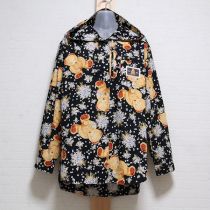 黒勿忘草くまフード付きブラウス【L】