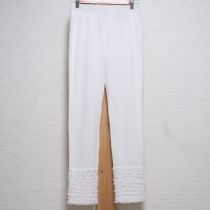 白裾段々レースレギンス