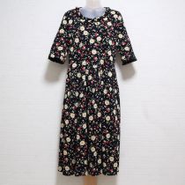 黒薔薇とさくらんぼカットソーワンピース