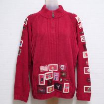 赤オールスターワッペンセーター【M】