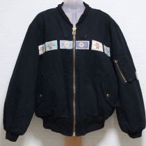 黒ワッペンブルゾン