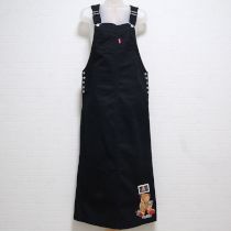 黒勿忘草くま刺繍ジャンパースカート