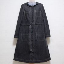 黒モチーフ付きデニムワンピース【9号】