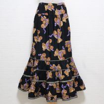 黒リボンくまスカート