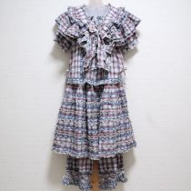 白×ブルー系オリチェフリル4点セット