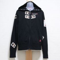 黒ワンダーラビットスウェットパーカー【M】