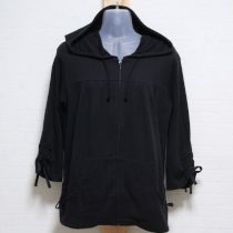 黒シャーリングカットソーパーカー【3(M)】
