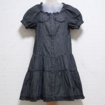 黒シャンブレーチュニックブラウス