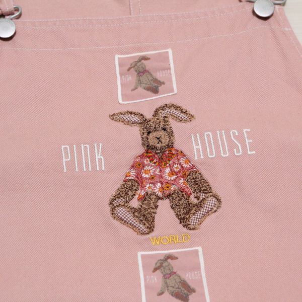 ピンクハウス　うさぎ刺繍ジャンパースカート　ピンク