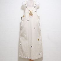 生成バンダナうさぎ刺繍ジャンパースカート