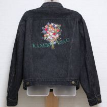 黒ブーケ刺繍Gジャン