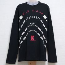 黒ネーム付き長Tシャツ【M】