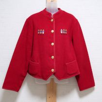 赤兵隊刺繍スタンド襟ジャケット