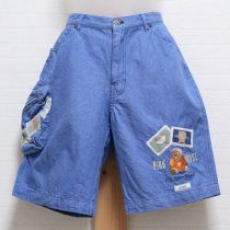 ブルーポロくま刺繍ショートパンツ【M】