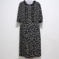黒鈴蘭ポリプリーツワンピース