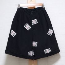 黒ラベルキューピーワッペンショートパンツ