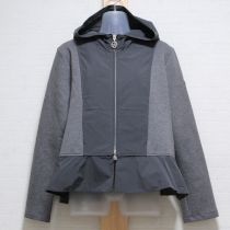グレーカメリアチャーム異素材パーカージャケット【3(9号)】