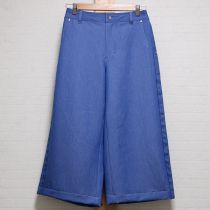 水色ストレッチデニムクロップドパンツ【3(9号)】