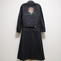 黒ブーケ刺繍Gジャン&スカート