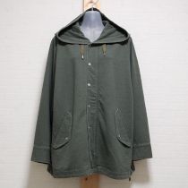 カーキワールドロゴパッチ&刺繍パーカー