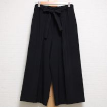 黒ツータックワイドパンツ【3(9号)】