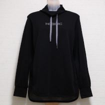 黒ロゴ入りカットソーチュニック