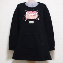 黒スイーツパーティカットソーチュニック