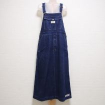 紺ロゴサロペットスカート【M】