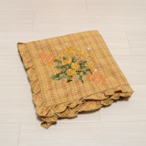 黄系たんぽぽ刺繍ストール