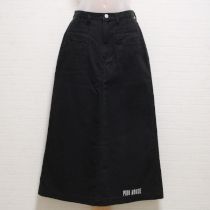 黒ロゴ刺繍スカート【M】