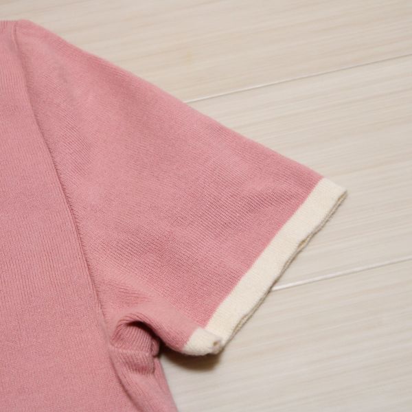 ピンク配色ロゴニット&スカート
