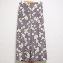グレーくちなしptポリワイドパンツ【4(11号)】