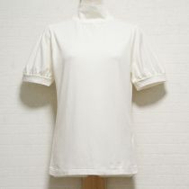 白ロゴ刺繍ハイネックカットソー【4(L)】