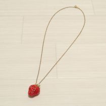 ゴールド苺ネックレス