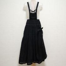 黒レース使いローンエプロンスカート