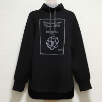 黒ロゴダンボールニットチュニック