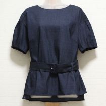 紺ベルト付きブラウス【3(9号)】