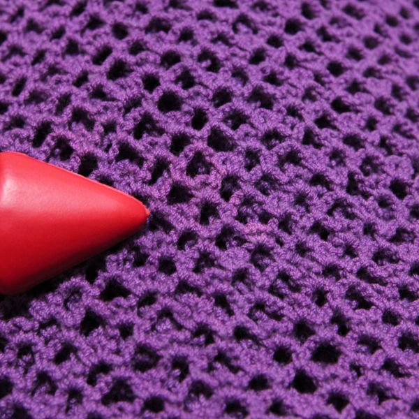紫花モチーフレース編みベスト