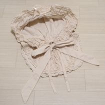 生成フード付きピコフリルローンティペット