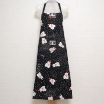 黒雪だるまくまエプロン