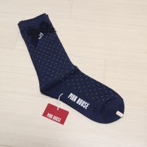 紺レースリボンソックス