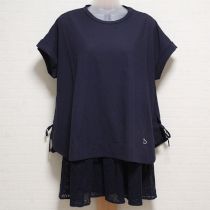 ネイビーカットソーセットアップチュニック【3(9号)】